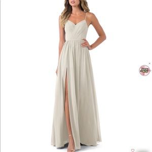 NWT Azazie Cora bridesmaid dress in Frost | size 2